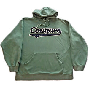 Jansport Mount Vernon Nazarene Cougars Hooded Sweatshirt Pullover Hoodie Mens L